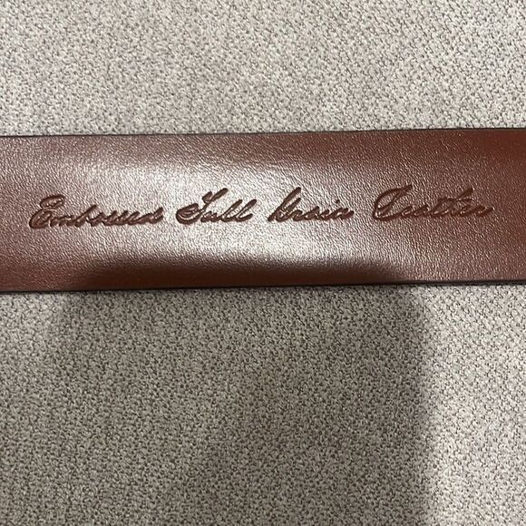 Nwt Daniel Cremieux signature collection brown embossed leather belt. - Picture 6 of 8
